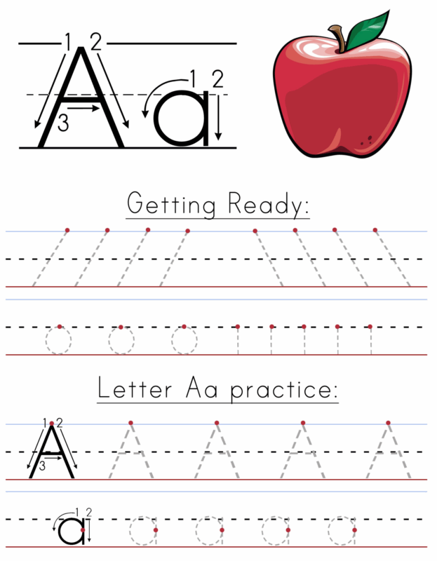 付费图片-學前教育 Preschool ABC level 1 A-Z 寫字練習